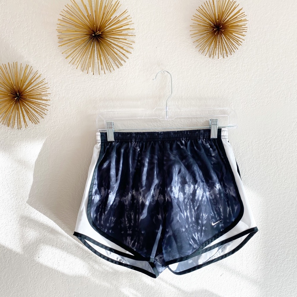 Black and White Tie Dye Shorts